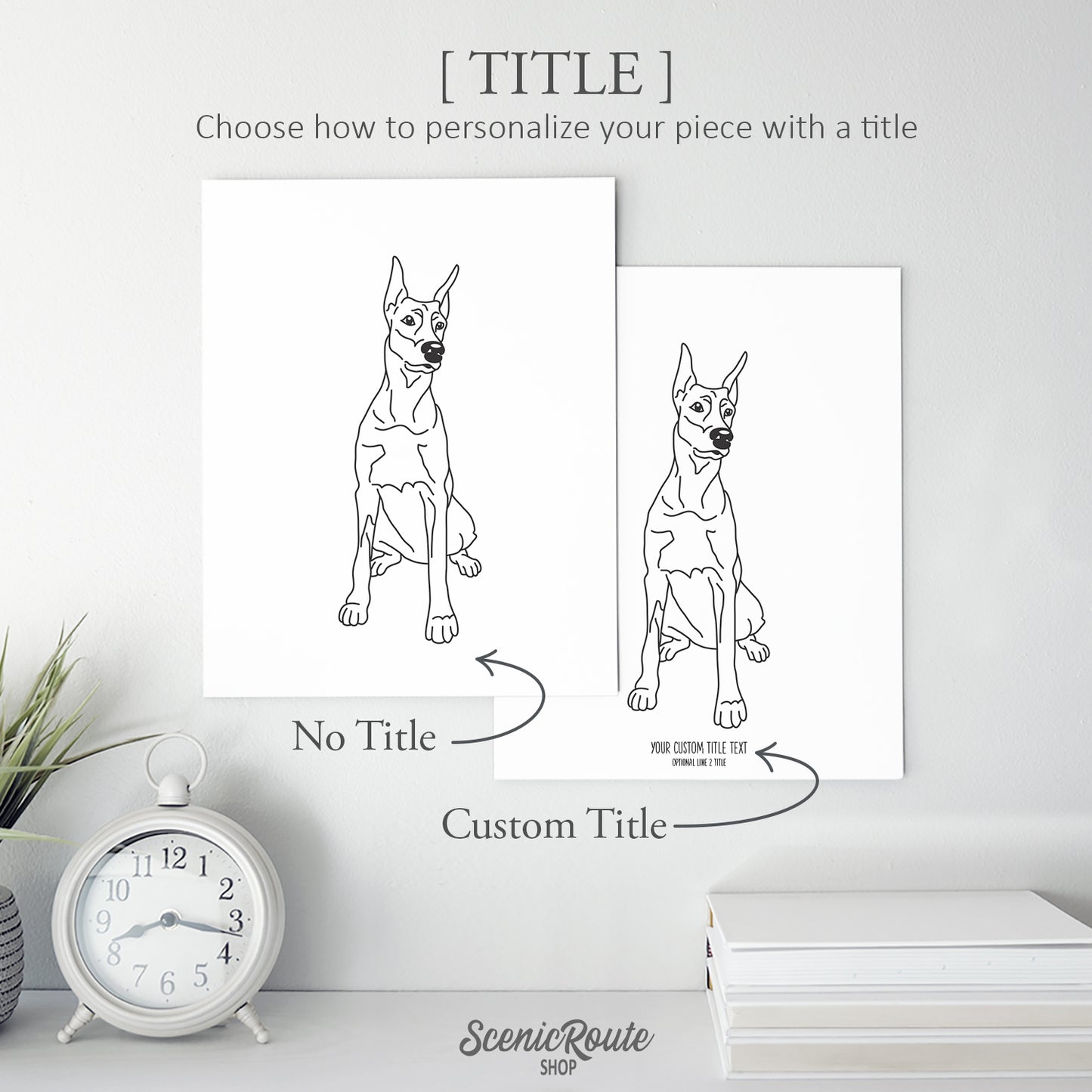 Doberman Art Print