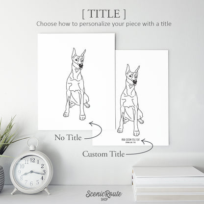 Doberman Art Print