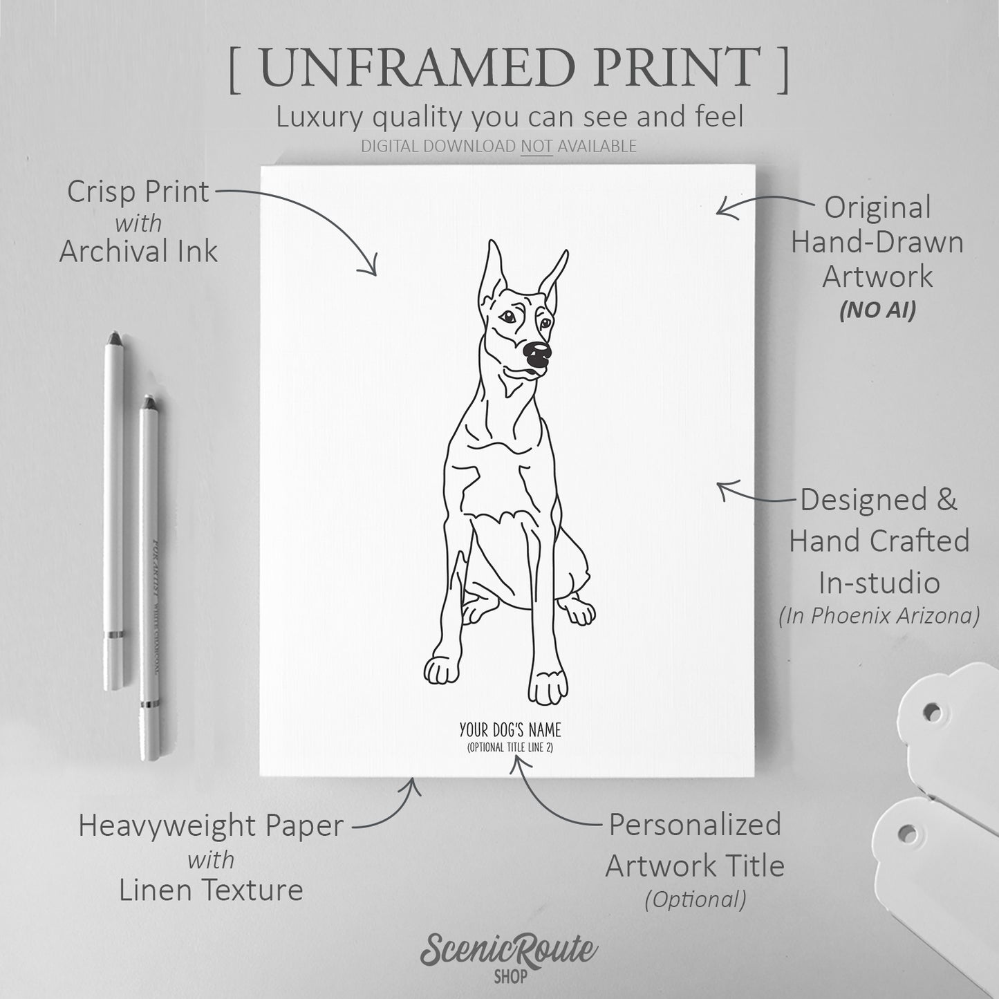 Doberman Art Print