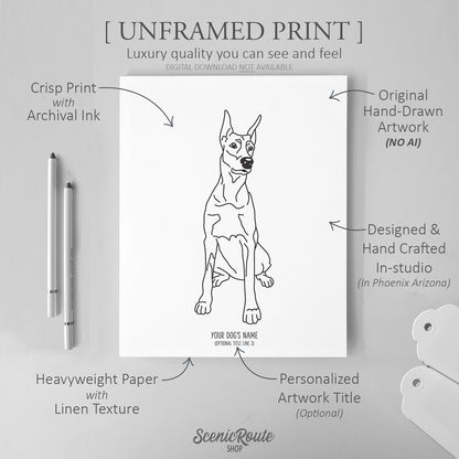 Doberman Art Print
