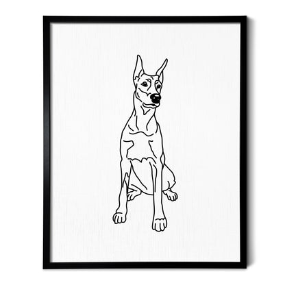 Doberman Art Print