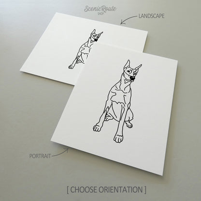 Doberman Art Print