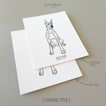 Doberman Art Print