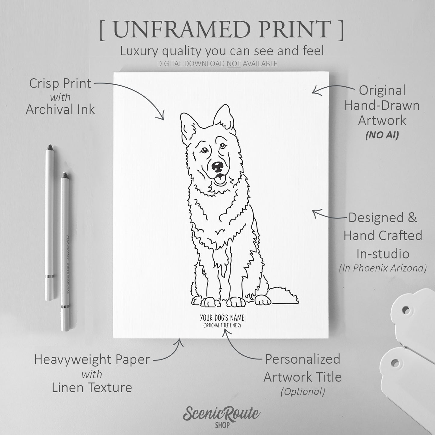 German Shepherd Art Print