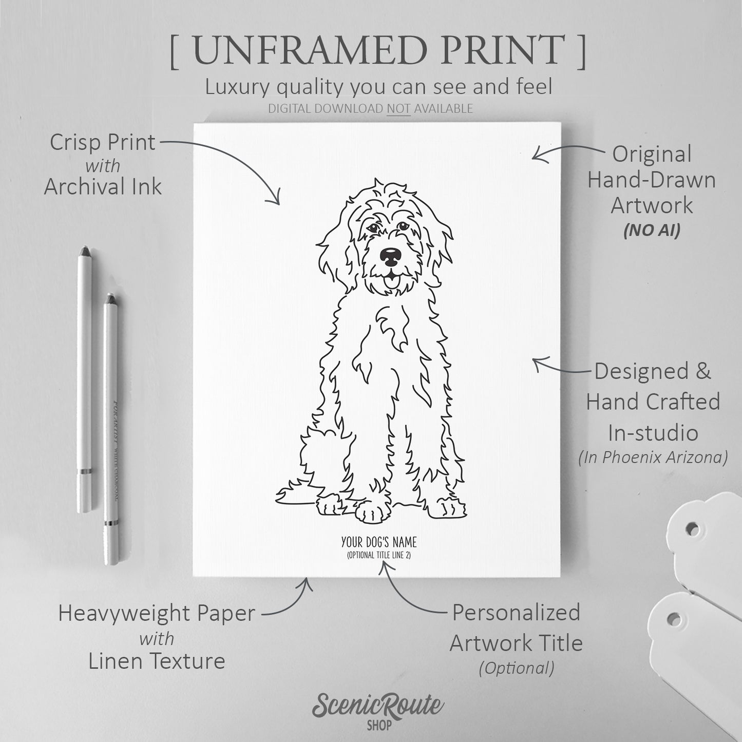 Goldendoodle Art Print
