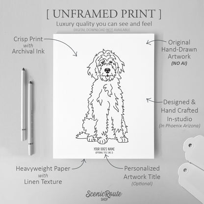 Goldendoodle Art Print