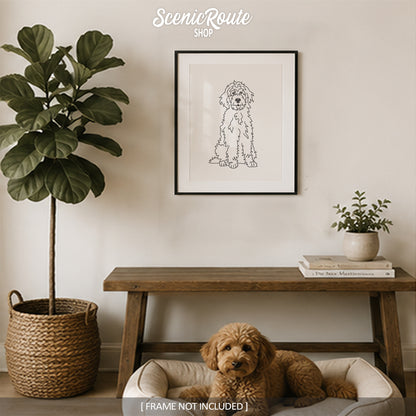 Goldendoodle Art Print