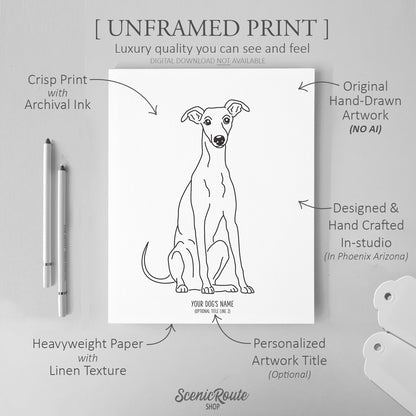 Greyhound Art Print