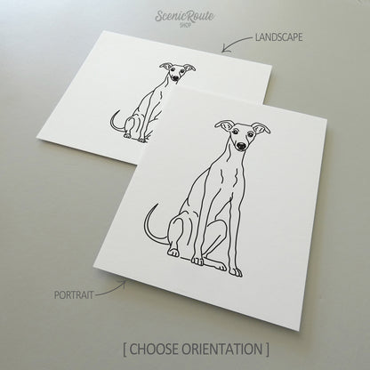 Greyhound Art Print