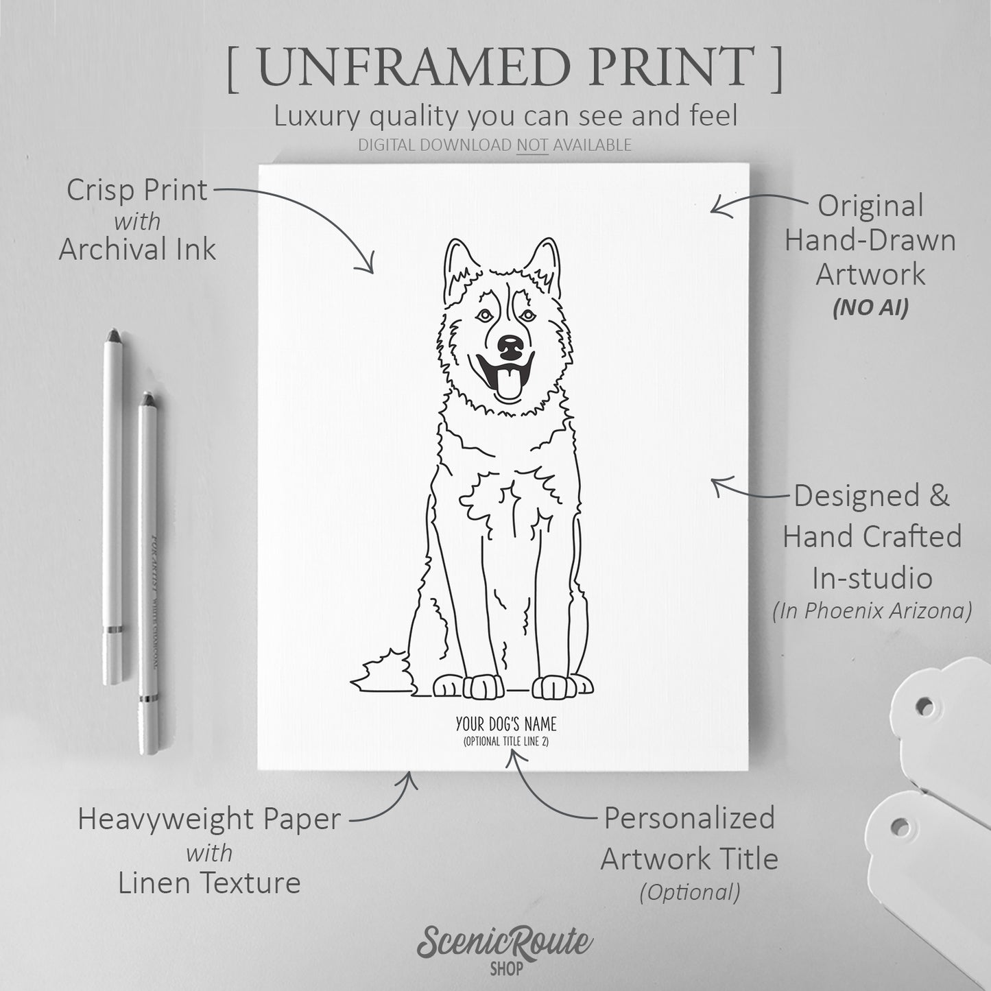 Husky Art Print