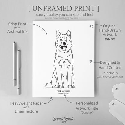 Husky Art Print