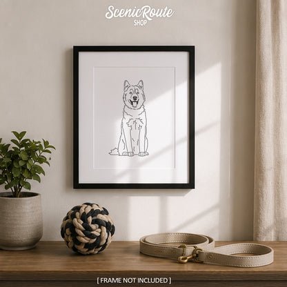 Husky Art Print