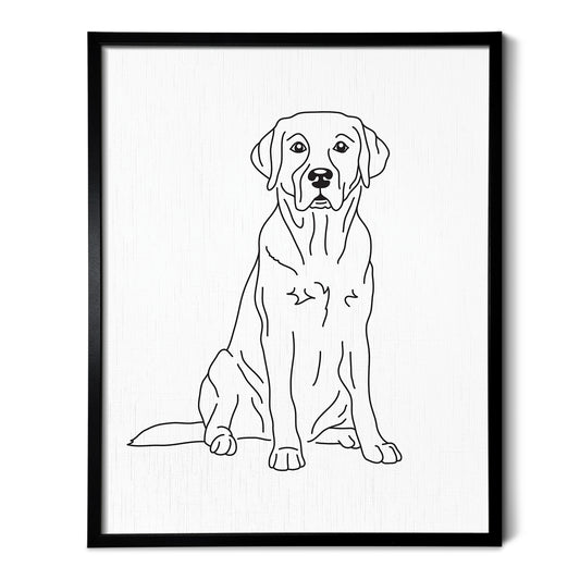 Labrador (English) Art Print
