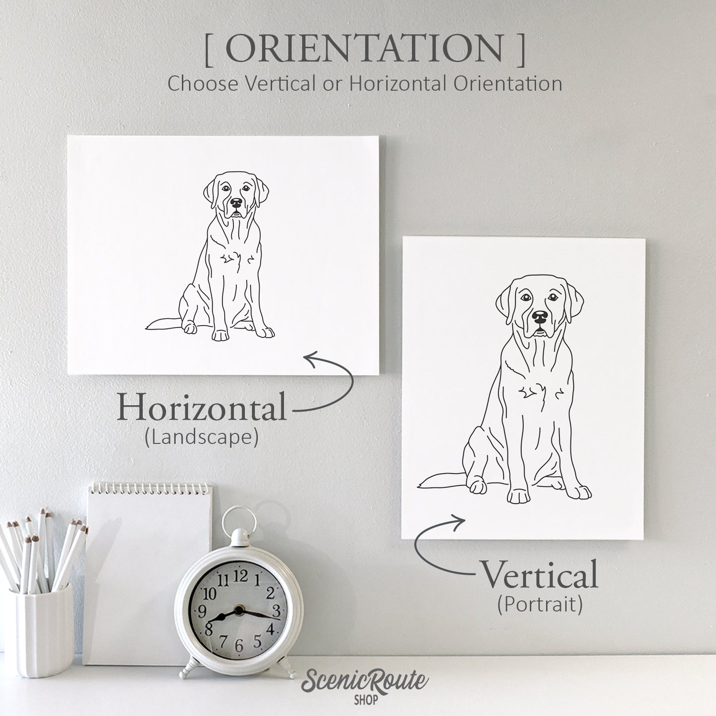 Labrador (English) Art Print