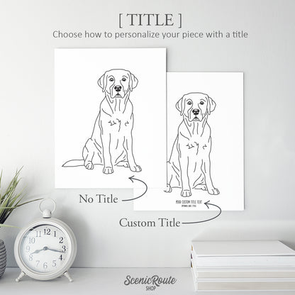 Labrador (English) Art Print