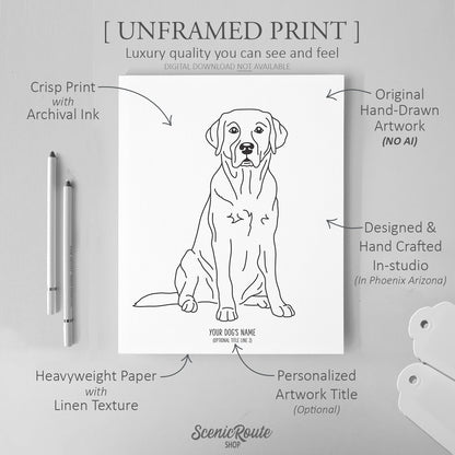Labrador (English) Art Print
