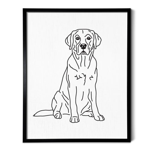 Labrador (English) Art Print