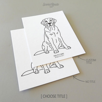 Labrador (English) Art Print