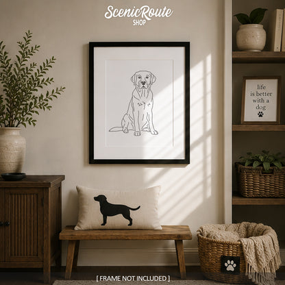 Labrador (English) Art Print