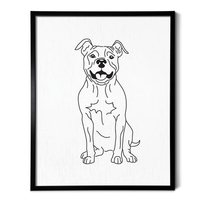 Pitbull Art Print