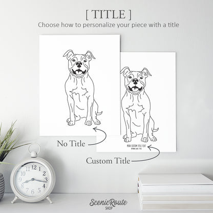 Pitbull Art Print
