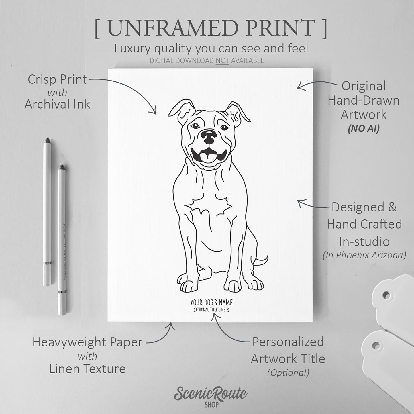 Pitbull Art Print