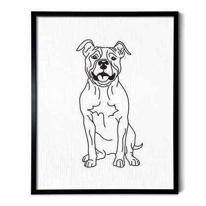 Pitbull Art Print