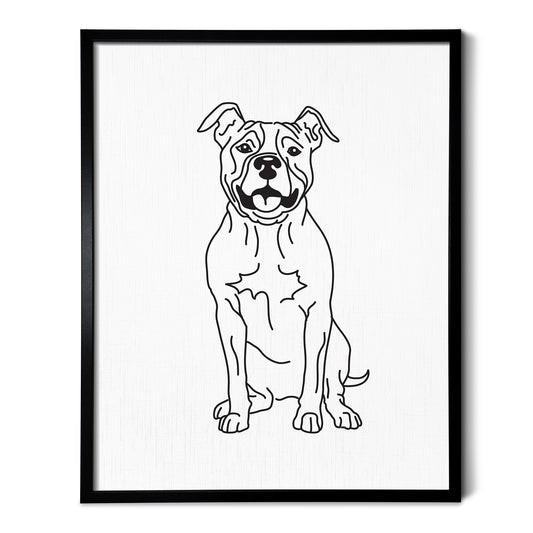 Pitbull Art Print