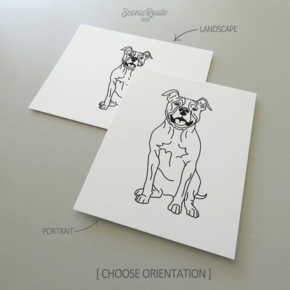 Pitbull Art Print