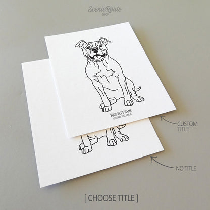Pitbull Art Print