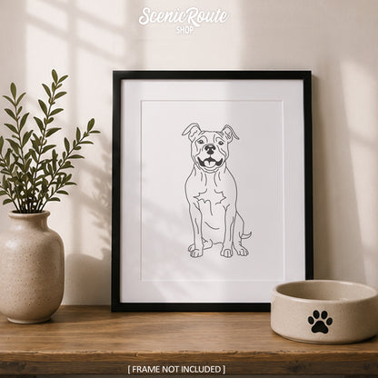 Pitbull Art Print