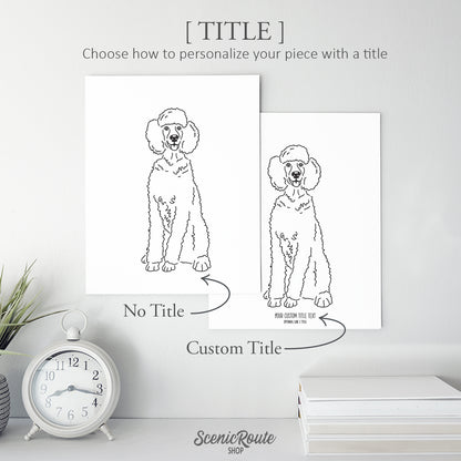 Poodle Art Print