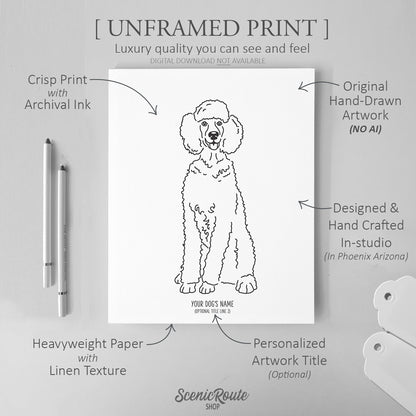 Poodle Art Print