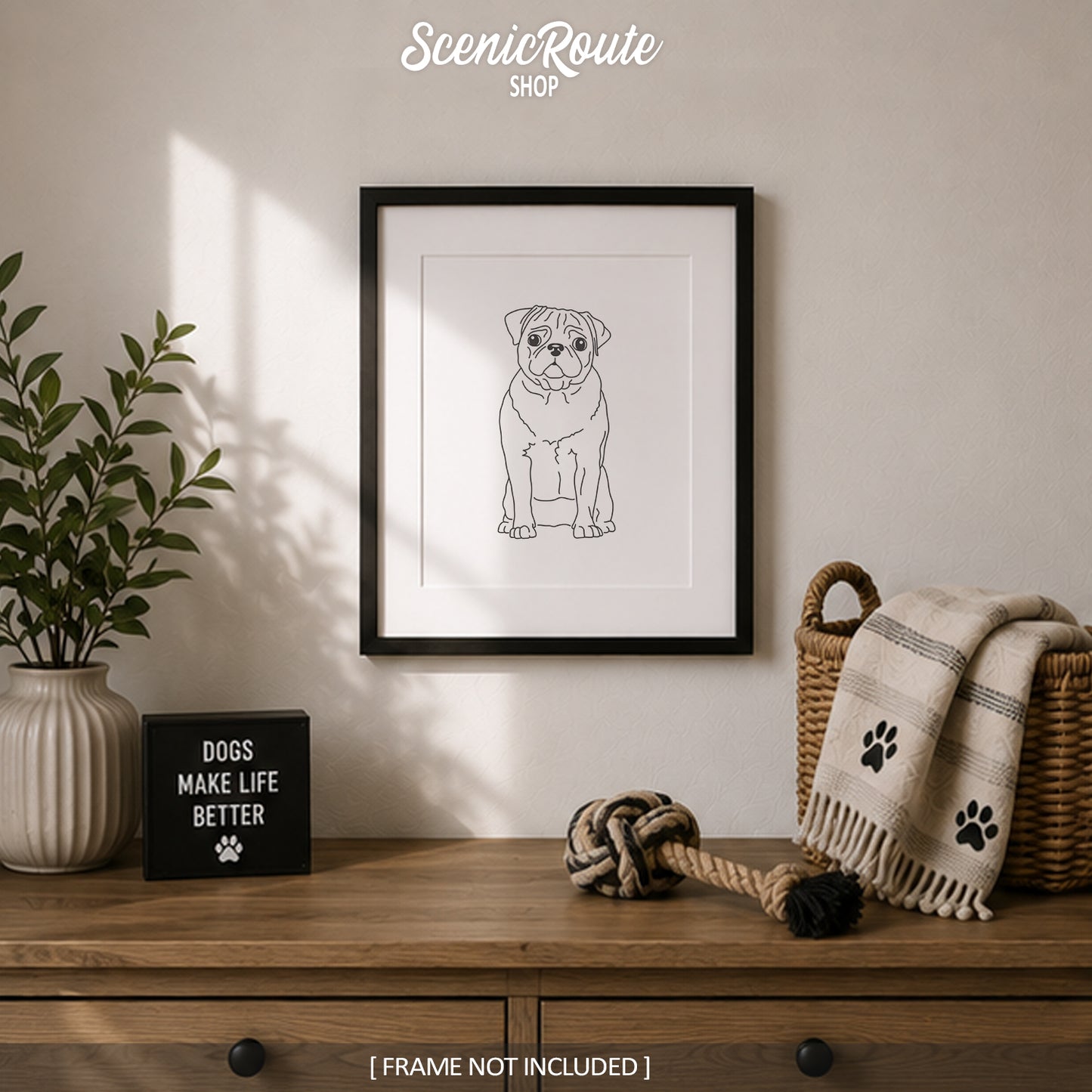 Pug Art Print