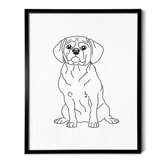 Puggle Art Print