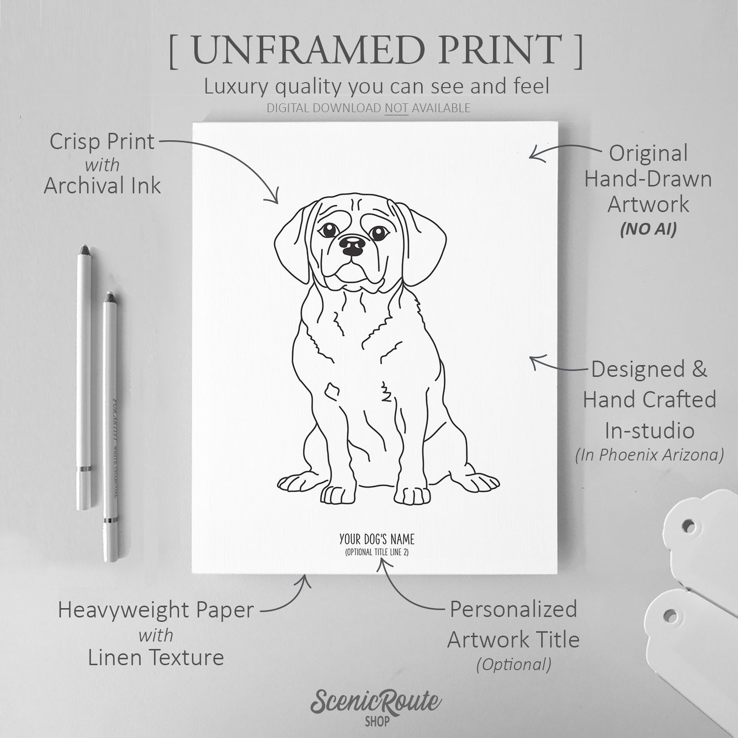 Puggle Art Print