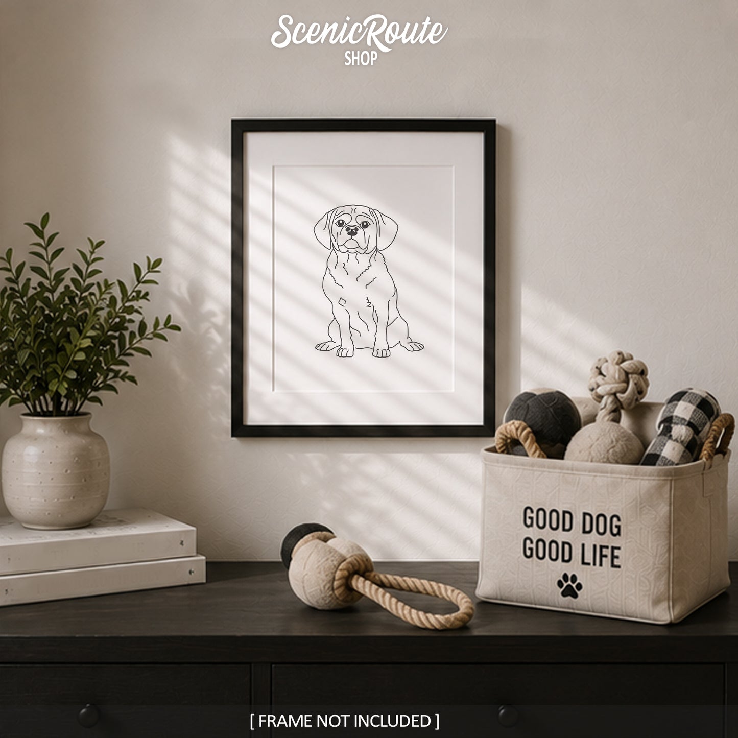 Puggle Art Print