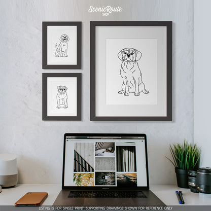 Puggle Art Print