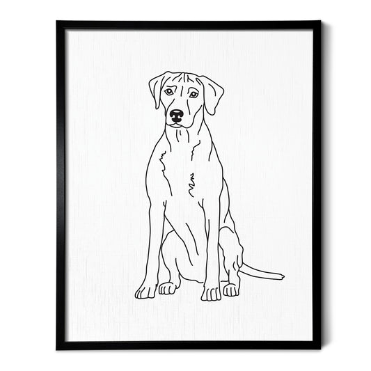 Rhodesian Ridgeback Art Print