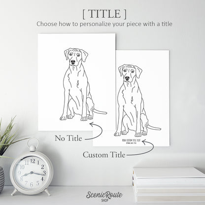 Rhodesian Ridgeback Art Print