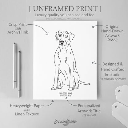 Rhodesian Ridgeback Art Print
