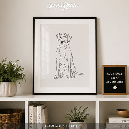 Rhodesian Ridgeback Art Print