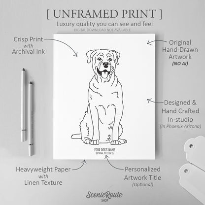 Rottweiler Art Print