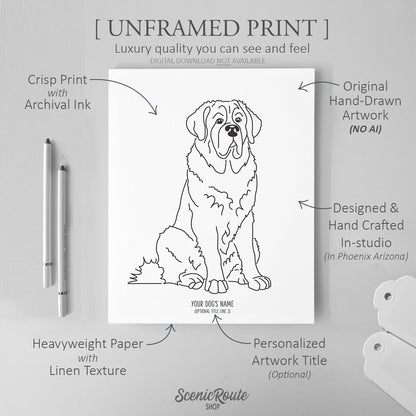 Saint Bernard Art Print