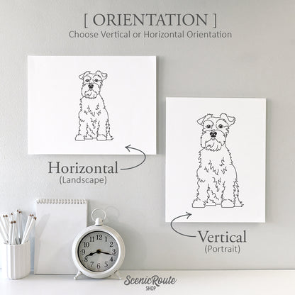 Schnauzer Art Print