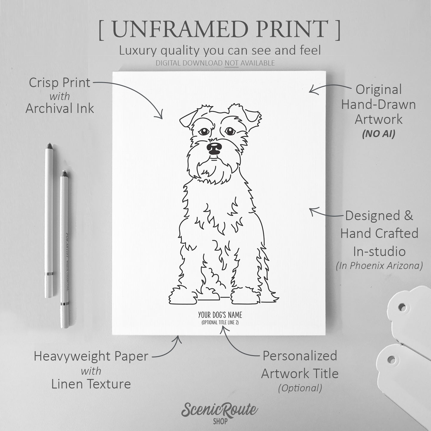 Schnauzer Art Print