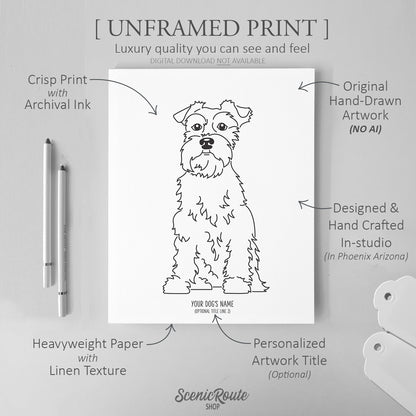 Schnauzer Art Print