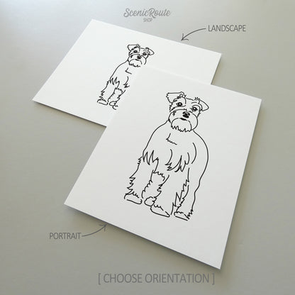 Schnauzer Art Print