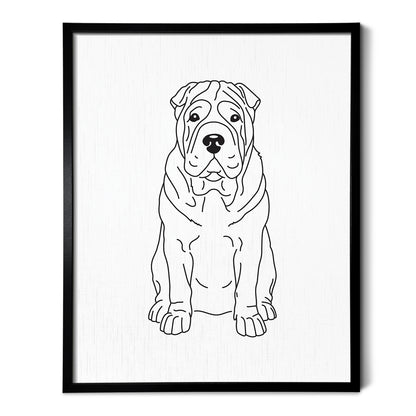 Shar Pei Art Print