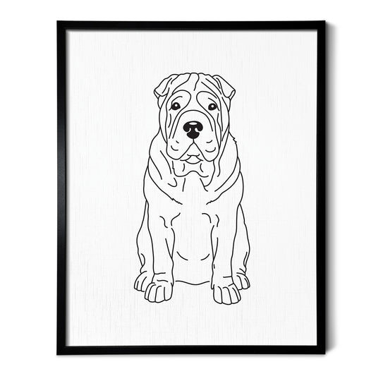 Shar Pei Art Print